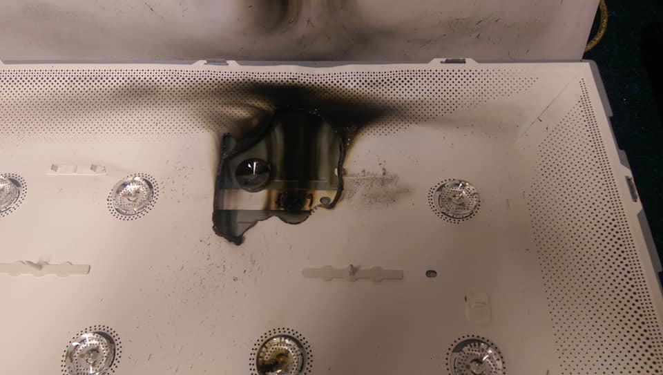 Vyhořelý led panel